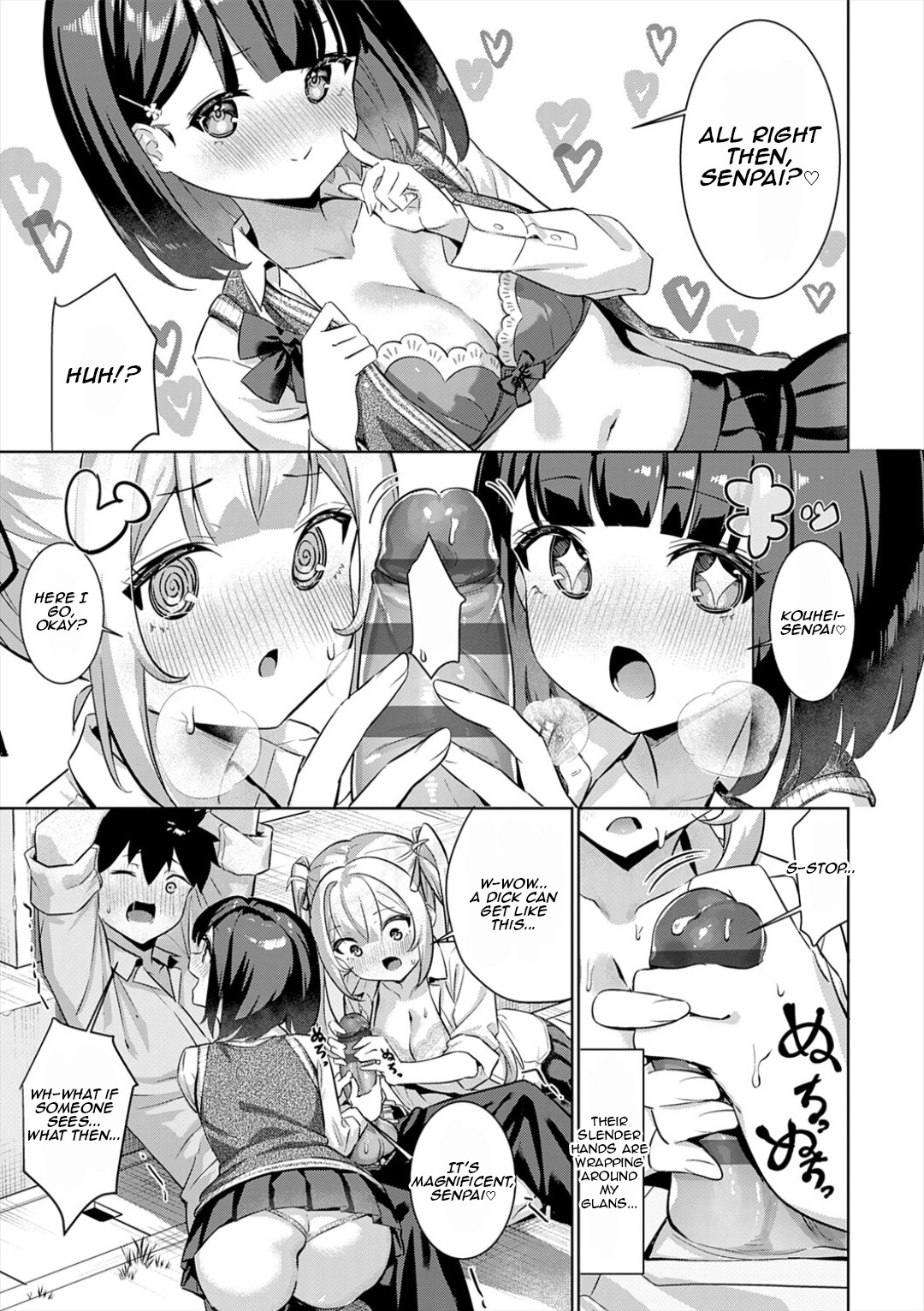 Hentai Manga Comic-Jerk-off battle!-Read-7
